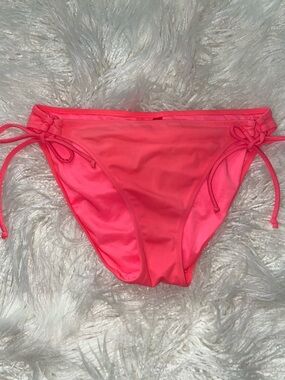 Victoria's Secret Neon Pink String Bikini Bottoms